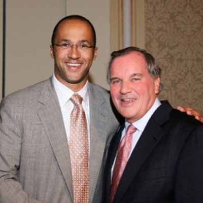 Mike Laux with Chicago Mayor Richard M. Daley at An Evening Honoring Richard M. Daley, sponsored by the Cook County Democratic Party on August 29, 2007.